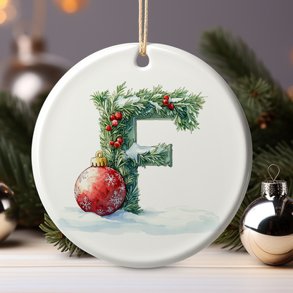 Watercolor Christmas Alphabet | High-Quality Digital Download | 10x10 inches PNG